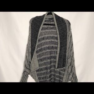 Women’s Gray/Black Sweater Cardigan